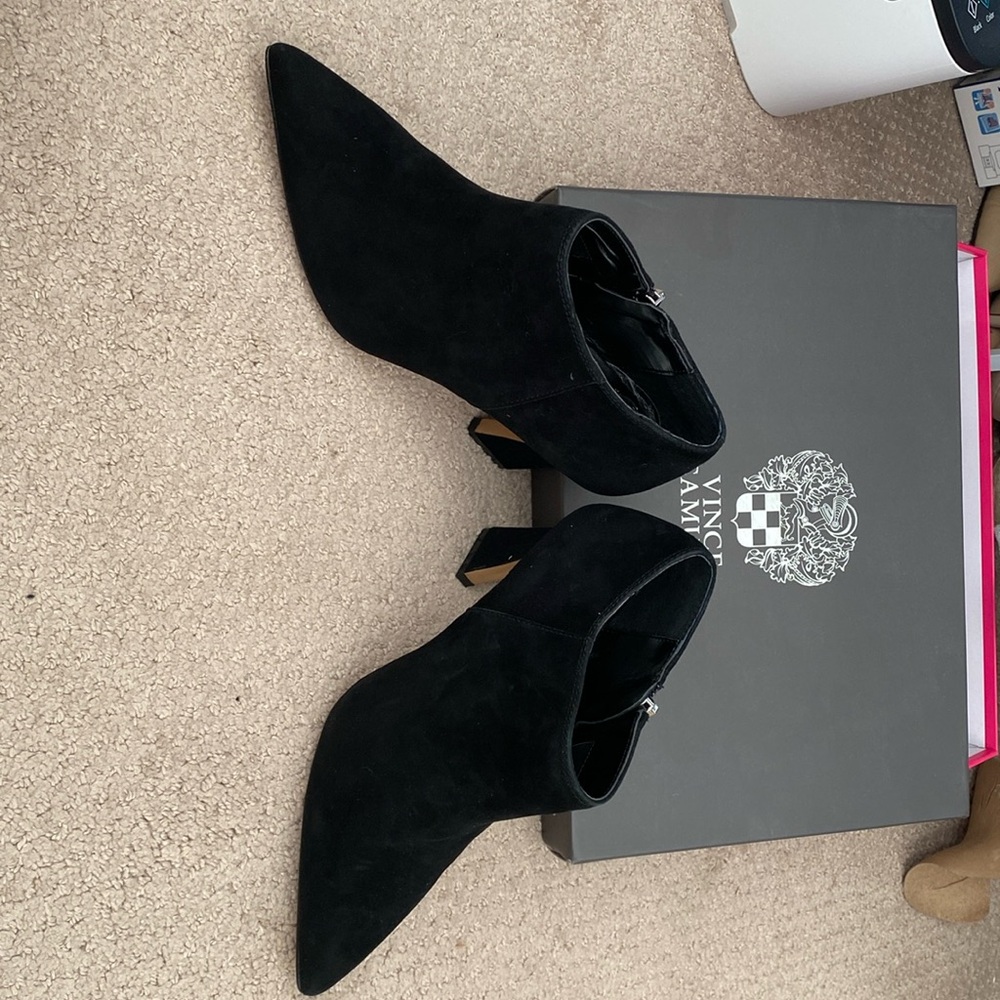 Vince Camino black suede ankle booties. Size 6.5
